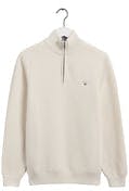 Triangle Texture Halfzip - Cream